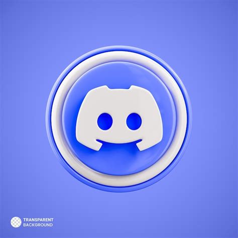 Free PSD | Discord logo 3d social media icon isolated