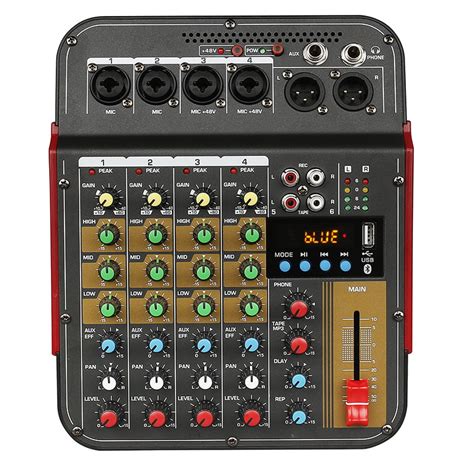 APEX Professional 4 Channel Audio Mixer – Apex Digital