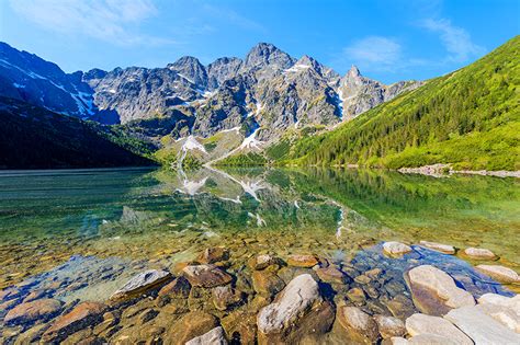 Fondos de Pantalla Polonia Montañas Lago Piedras Fotografía De Paisaje ...