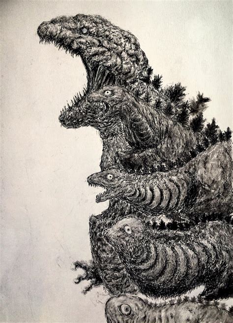 Shin Godzilla Forms Fan Art