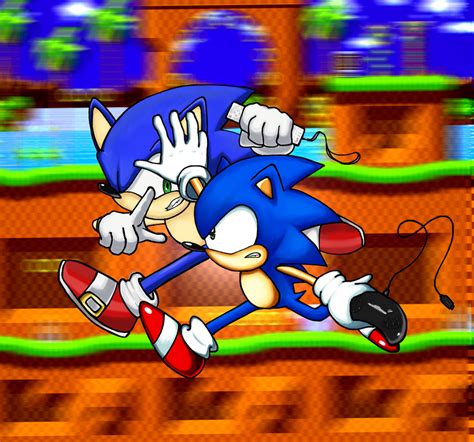 Classic Sonic VS Modern Sonic by TrueRetroSonic on DeviantArt