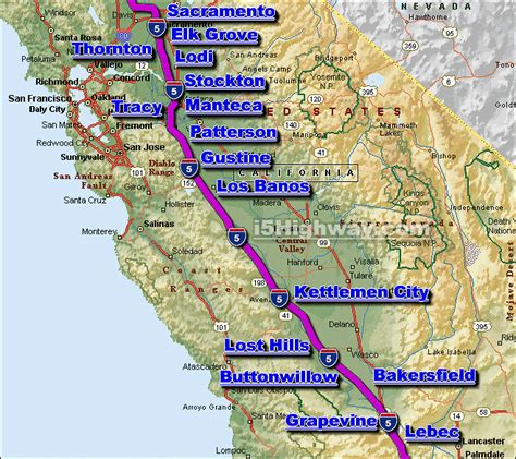 I-5 California Traffic Maps