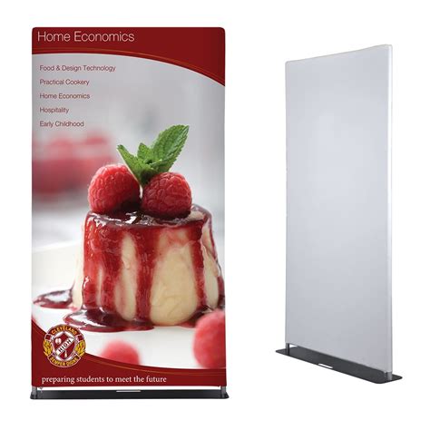 These banner stand displays provide an attractive way to advertise in many locations, including ...