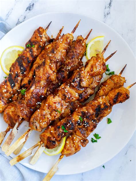 Korean BBQ Chicken Skewers – Cookin' with Mima