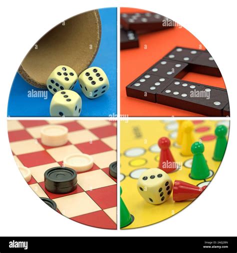 Board games in a collage Stock Photo - Alamy