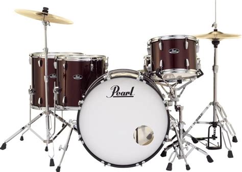 Pearl Roadshow RS525WFC/C 5-piece Complete Drum Set with Cymbals - Wine ...