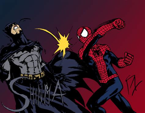 Spider-Man vs. Batman by MatiasSoto by edCOM02 on DeviantArt