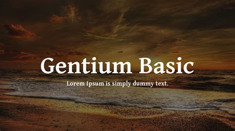 Gentium Basic Font Family : Download Free for Desktop & Webfont