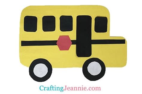 School Bus Craft (Free Template) - Crafting Jeannie