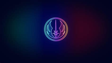 Jedi order neon by me [3840 x 2160] : r/StarWars, jedi logo HD wallpaper | Pxfuel