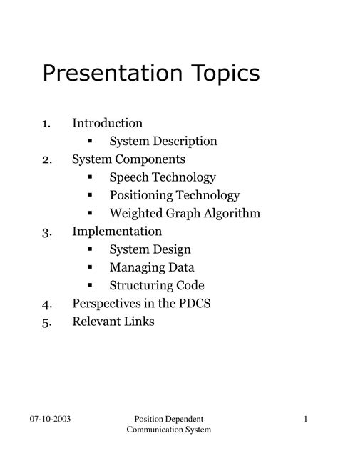 PPT - Presentation Topics PowerPoint Presentation, free download - ID ...