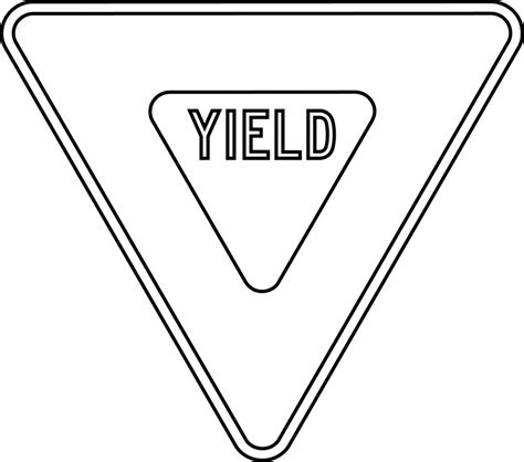 Image result for yield traffic sign for coloring | Construction signs ...