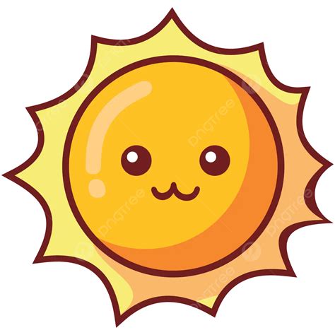 Cute Sun Vector, Cute, Sun, Cartoon Sun PNG and Vector with Transparent ...