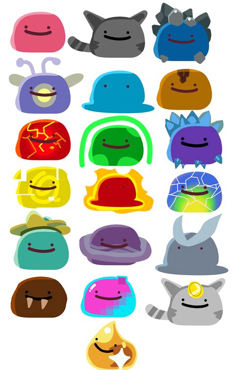 i drew all slime glitch forms (even glitch glitch slime) : slimerancher