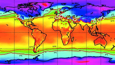 World Map And Temperatures