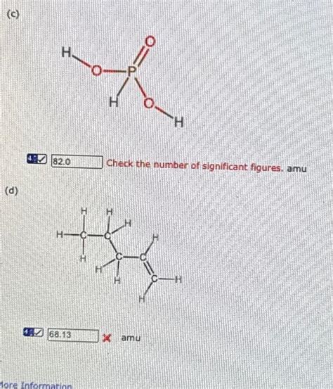 Solved Determine the molecular mass (In amu) of the | Chegg.com