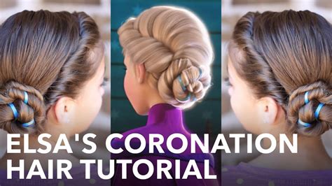 Elsa's Frozen Coronation Hairstyle Tutorial - YouTube