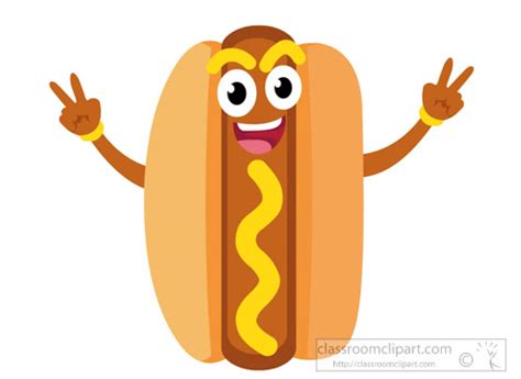 Hotdog Clipart Clipart- cartoon-hot-dog-character-with-mustard-clipart ...