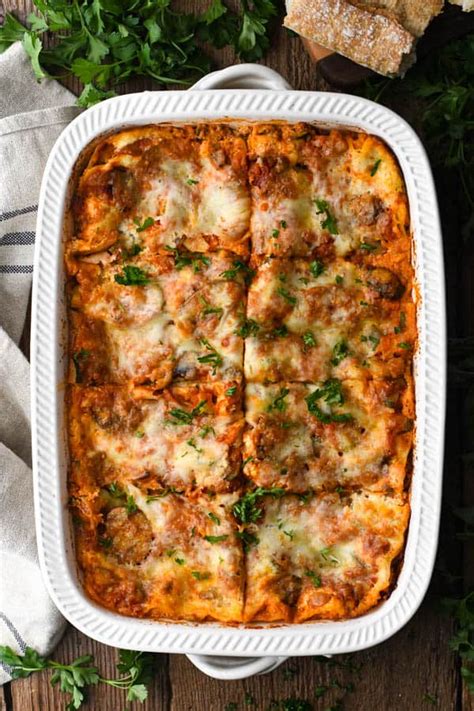 Vegetable Lasagna (Quick and Easy!) - The Seasoned Mom