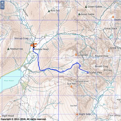 Scafell Pike Walk - useful information and best map routes | The Hiking ...