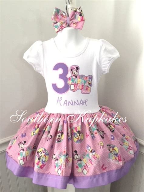 Girls Custom Minnie Daisy Happy Helper Helpers Birthday Dress | Etsy