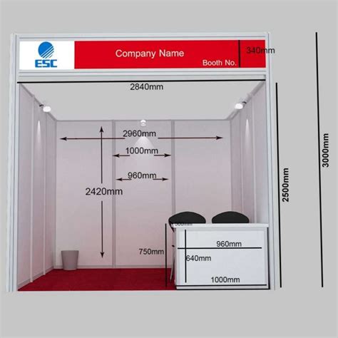 Booth Dimension and Charges | INDIASOFT 2024