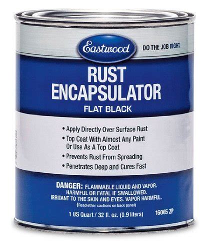 Eastwood Rust Encapsulator Paint - Flat Black Quart: Amazon.co.uk: Car & Motorbike