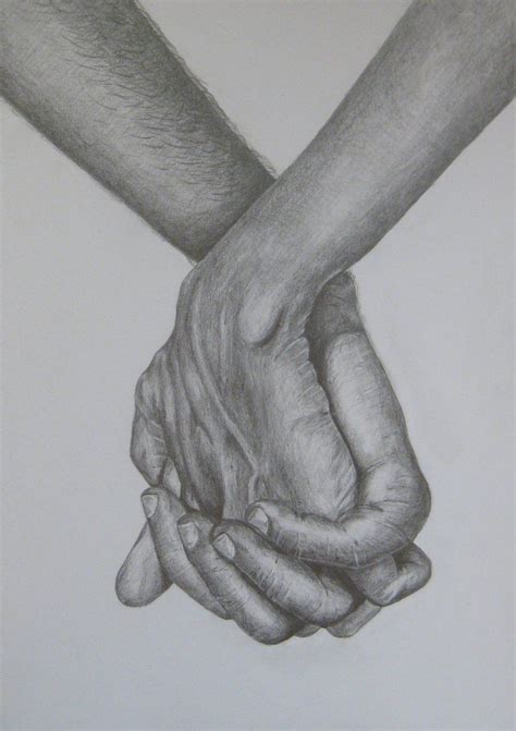 Holding Hands by CheekyD.deviantart.com | Hände zeichnen, Realistische ...