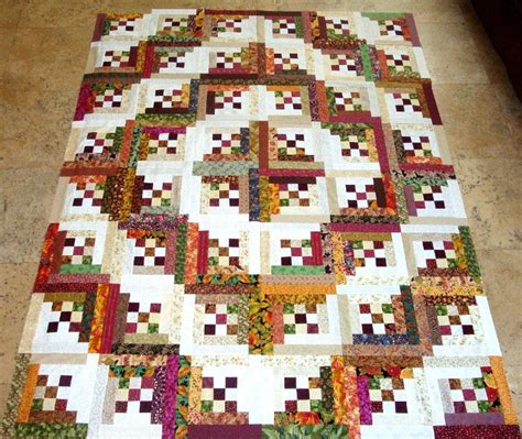 LOG CABIN in the WOODS Quilt Top | Etsy | Quilts, Log cabin quilt ...