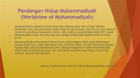 Muhammadiyah sebagai Gerakan Islam (Muhammadiyah as an Islamic Movement ...