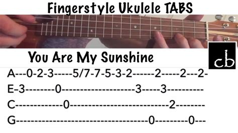 You Are My Sunshine Fingerstyle Ukulele Tutorial Chords - Chordify