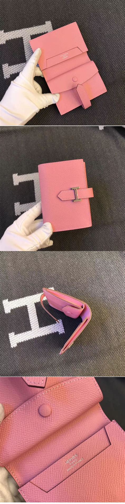 Hermes Multi Wallets And Card Holder Original Epsom Leather Pink [HE081] - $149.00 : Replica ...