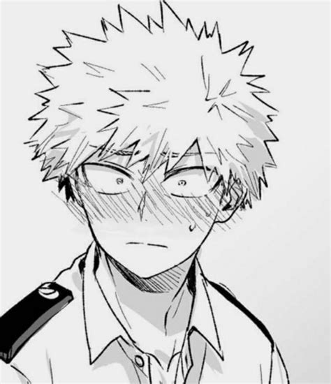 Bakugou is the type of boyfriend | Anime character drawing, Anime sketch, Hero