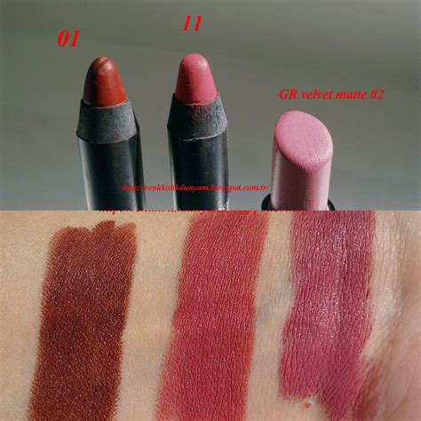 GoldenRose Matte Lipstick Crayon 01 / 11 ve Golden Rose Velvet Matte Ruj No: 02, | Makyaj, Ruj