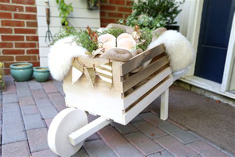 DIY Rustic Wheelbarrow