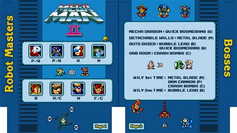 Mega Man 2 NES Cheat Sheet by Moelleuh on DeviantArt