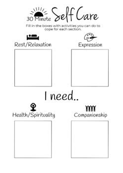 Free Self Care Worksheet For Kids - What You Need In Your Self Care Toolkit Free Printable ...