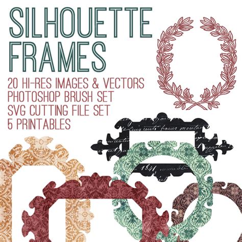 Gorgeous Silhouette Frames Kit - SVG Cut Files! TGF Premium - The ...