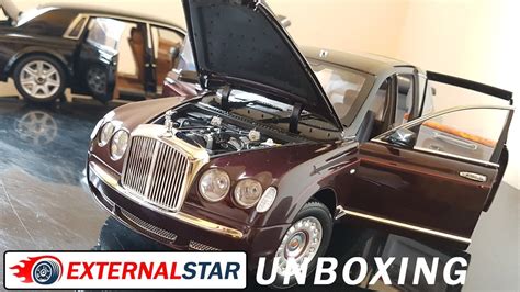 Unboxing of a SUPER-RARE $400 1:18 Bentley State Limousine + review - YouTube