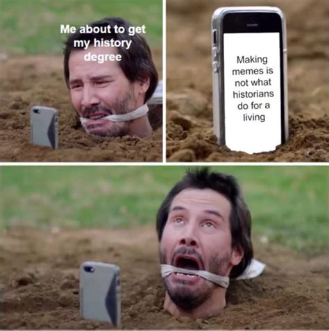 Buried Keanu looking at phone : r/MemeTemplatesOfficial