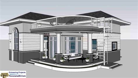 V-364 36x36 Modern tiny house plan 2 Bedroom with 1 | Etsy