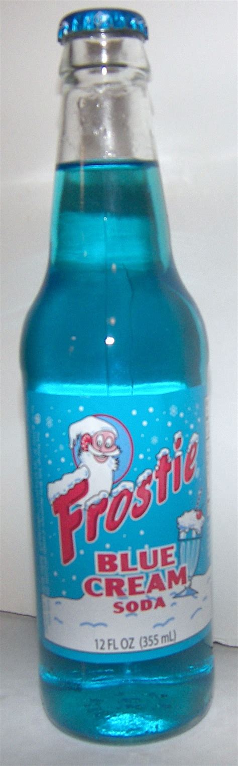 Big Blue Soda | Blue Cream Soda | Cream soda, Blue cream, Evian bottle