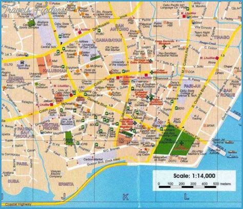 Cebu Philippines Map With Cities - TravelsFinders.Com