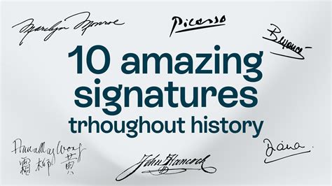 Top 10 amazing signatures throughout history - Oneflow