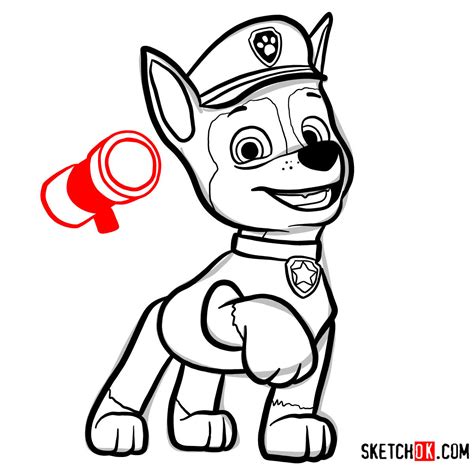 Chase Paw Patrol Drawing | Free download on ClipArtMag