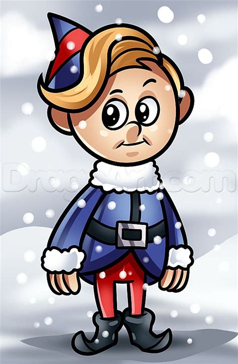 how to draw hermey, hermey the elf | Dessin noel, Dessin, Decoration bois