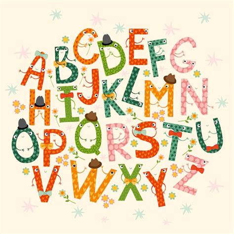 Funny Alphabet Letters Clip Art