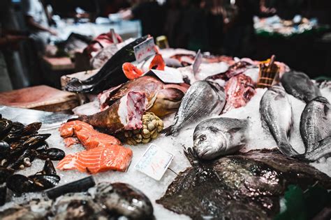 Free Photo: Seafood Market Overview