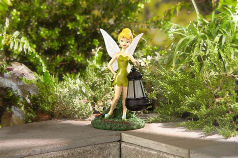 Disney Statue with Solar Lantern-Tinkerbell - Outdoor Living - Outdoor Decor - Lawn Ornaments ...