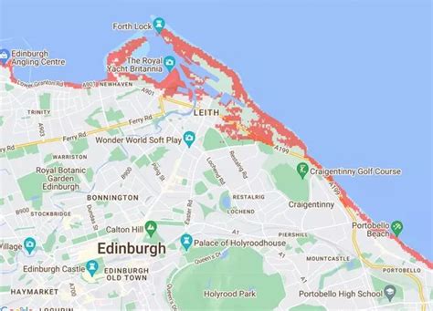 All the Edinburgh areas set to be 'under water' by 2030 due to climate change - Edinburgh Live